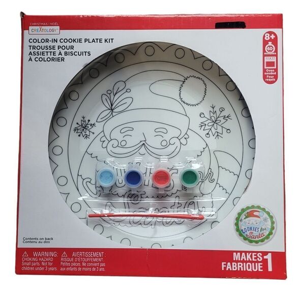 Christmas Santa DIY paintable plate - Picture 1 of 2